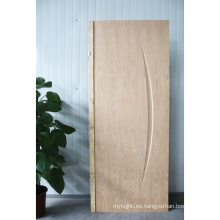 GO-AC08 Dormitorio de fábrica Puerta de madera Puerta de madera Panel de chapa de chapa Moldura de la puerta interior